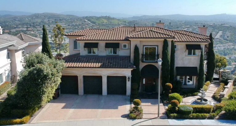 Front View Of San Clemente Ocean View Home For Lease